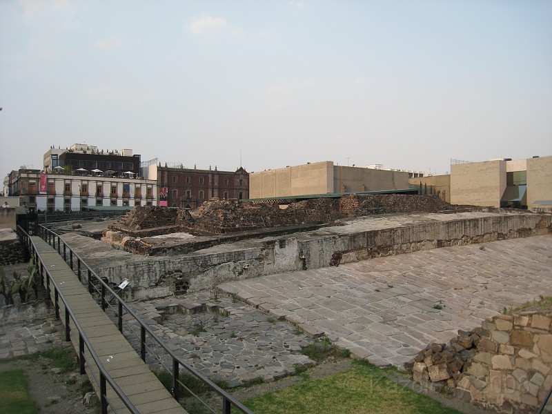 Mexico Pyramids - Mexico City 2009 1460.jpg - A trip to the Teotihuacan area of Mexico to visit the pyramids. A vast complex and a great climb to the top. This was followed by lunch in a cave, then a visit to the historical center of Mexico City. March 2009.